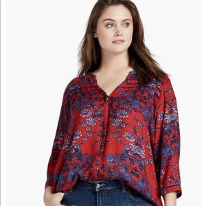 Lucky Brand Vintage Print top - 1x